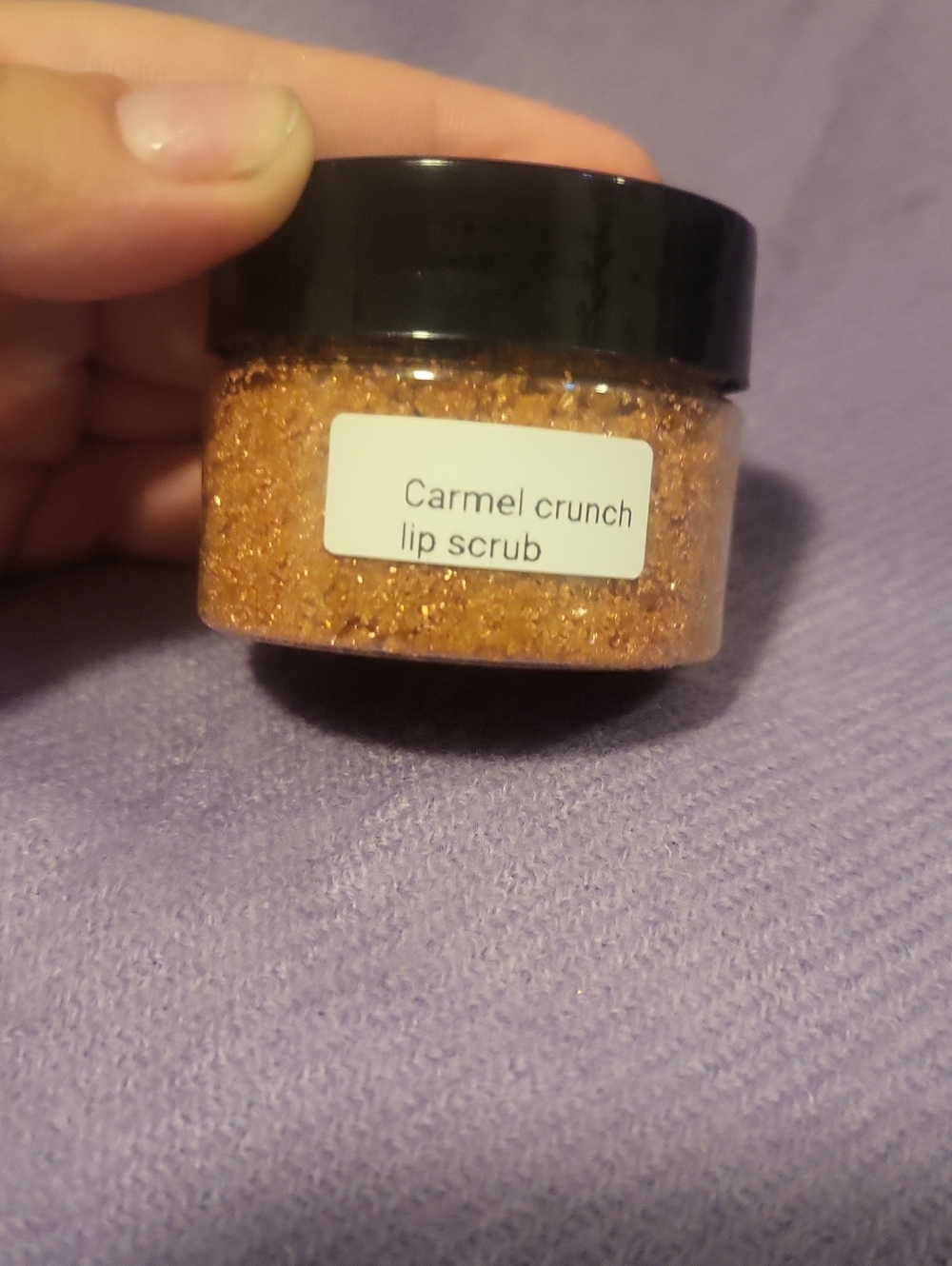 Carmel Crunch Lip Scrub- Handmade Qt 1